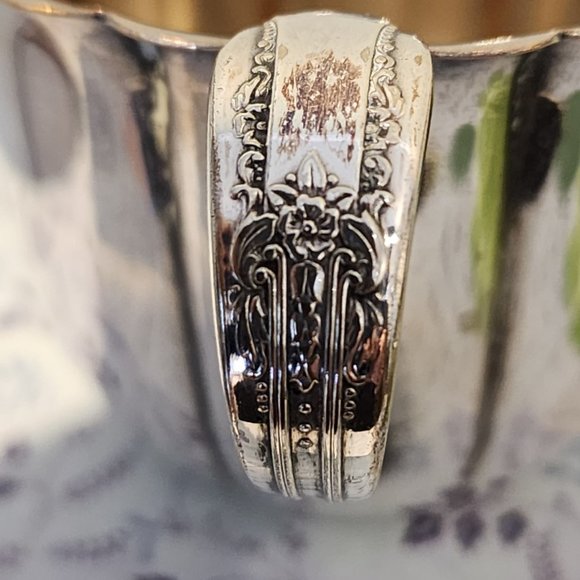 Vintage Wm Rogers MFG CO Silver Plate Fluted Creamer & Sugar Bowl # 624 - Picture 10 of 14